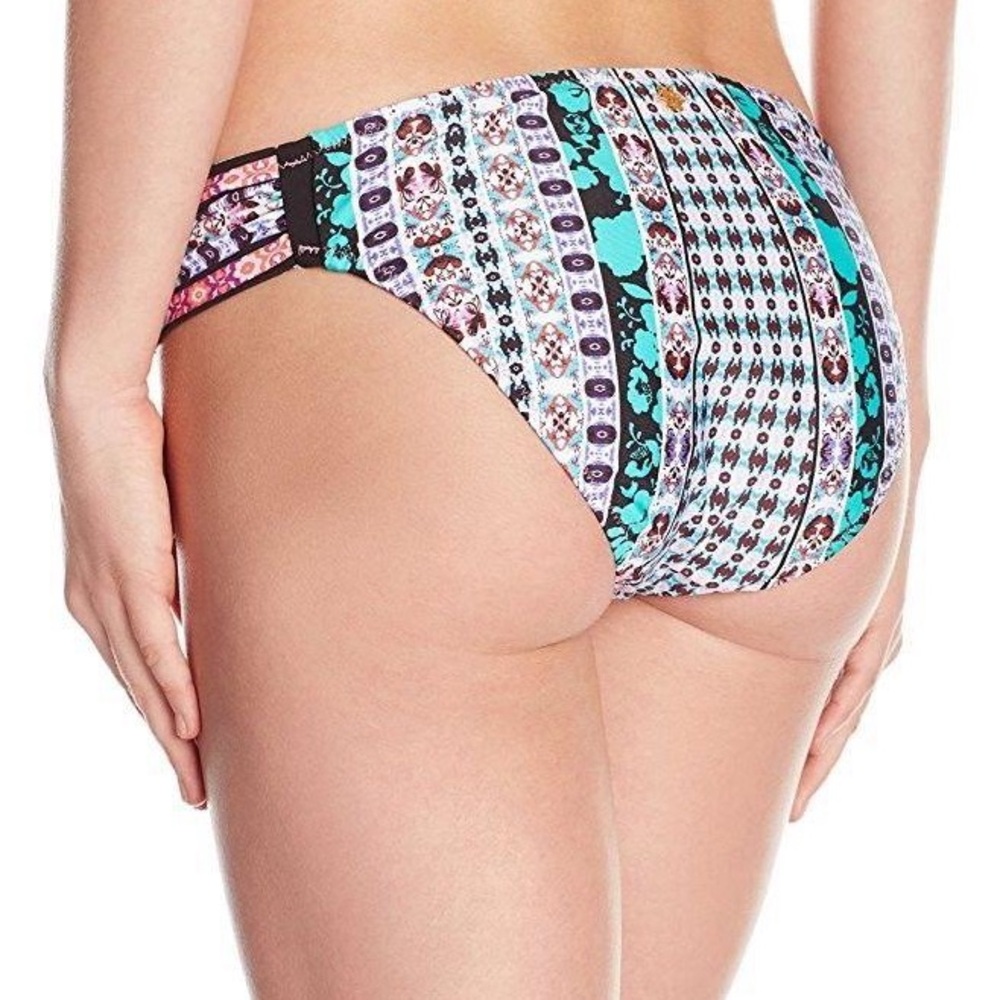 Nanette Lepore Kimono Patchwork Bikini Bottom